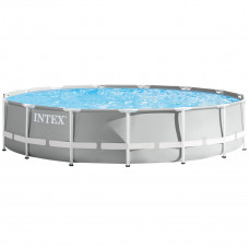Каркасний басейн Intex 26724 (457х107 см) з картриджним фільтром, драбиною та тентом