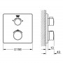 Grohtherm Термостат для душу з перемикачем на 2 положення ванна/ душ