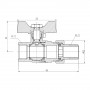 Кран кульовий "Американка" SD Forte 1/2" прямий SF220W15