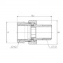 Згін "Американка" SD Forte 1" 1/2 прямий SF190W40