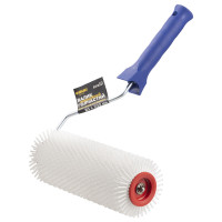 Валик игольчатый аэрационный для наливного пола 80×200мм с ручкой белая иголка SIGMA (8313221)