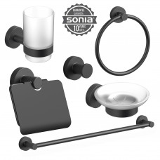 Набор аксессуаров для ванной  SONIA ASTRAL KIT BLACK ( 6 предметов) 185214