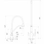 Смеситель для кухни под осмос Globus Lux GLLR-0700-L-04-06