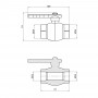 Кран кульовий PPR Alfa Plast 25