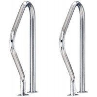 Поручень для бассейна Flexinox из двух частей, длина 440 мм, AISI-316L (2 шт.)