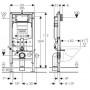 Набор инсталляционный: SOLO Rimless унитаз подвесной, сиденье твердое Slim slow-closing 51*35,5*33 см, 111.300.00.5 DUOFIX монтажный элемент