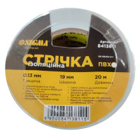 Стрічка ізоляційна ПВХ біла 0.13мм×19мм×20м SIGMA (8413811)