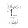 Смеситель для кухни Lidz Cosmos 002M (k40) LDCOS002MCRM34841 Chrome