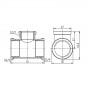 Тройник редукционный SD Forte 3/4"х1/2"х3/4" ВВ SF362201520