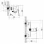 Смеситель MARMORE Ø35 для душа CORSO 9623300 (DB-1D138C)