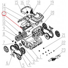 Моторный блок к пылесосу Wybotics WY200 (No 12 B.WYBOT S1.04.002)
