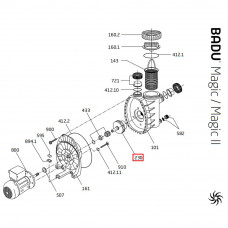 Крильчатка насоса Speck BADU MAGIC ІІ/11 (292.1623.046)