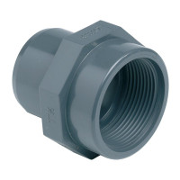 Ниппель ПВХ Effast RGRAFG032С переходной с внутренней резьбой, d32x3/4"