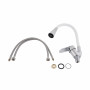 Смеситель для кухни Lidz Tani 008F3 с гибким изливом (k40) LDTAN008F3WCR37037 Chrome/White