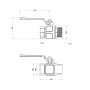 Кран шаровой Icma 1"1/2 прямой №352