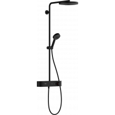 PULSIFY Showerpipe душевая система 260 с термостатом, цвет черный матовый
