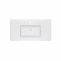 Раковина Qtap Albatross E49 1000х490х200 White с донным клапаном QT01119100E49W