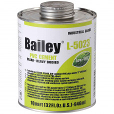 Клей для труб ПВХ Bailey L-5023 946 мл (для великих діаметрів труб)