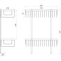 Полка прямая двойная Globus Lux SQ9488