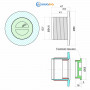 Форсунка пилососна Aquaviva SP0022, під бетон