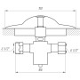 Кран-дозатор Tremolada 469 монтаж у підлогу 1/2″х1/2″ (Italy)