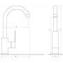 Смеситель для кухни DOMINO MALIBU DMM-203L