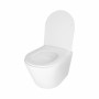 Унитаз подвесной Qtap Swan безободковый Ultra Quiet с сиденьем Soft-close QT16335179W