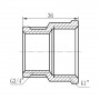 Муфта редукционная SD Forte 1"х3/4" ВВ SF3572520