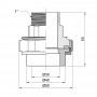 Сгон "Американка" PPR Alfa Plast 32х1" НР