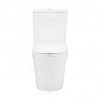 Унитаз-компакт Qtap Scorpio безободковый Ultra Quiet с сиденьем Soft-close QT14222125AUQW