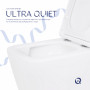 Унітаз підвісний Qtap Crow безобідковий з сідінням Soft-close QT05335170W