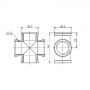 Крестовина SD Forte 1/2" ВВ SF35415