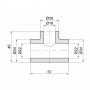 Тройник PPR Thermo Alliance 25х20х25