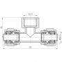 Тройник обжимной SD Forte 16х1/2"х16 ВР SF177W161516