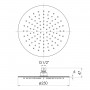 Душ верхнiй  250 мм , сталь