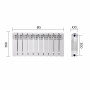 Радіатор біметалічний Thermo Alliance Bi-Ferrum 300/100 1,15 кг