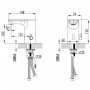 Смеситель ORTA сенсорный для раковины литой на шпильке CORSO (EE-8A116C) (9670000)