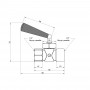 Кран Icma 1/2" ВН под манометр №158