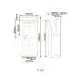 Сушилка для рук HOTEC 11.101 ABS White сенсорная, корпус пластик белый (220В ,1650-2050Вт)