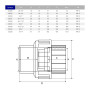 Муфта розбірна ПВХ Hidroten ВР 1002032, перехідна, d1"1/2-50 мм