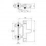 Смеситель для ванны Qtap Inspai-Therm термостатический QTINSCRMT300800 Chrome