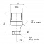 Предохранительный клапан Icma  1/2" ВР 3,5 бар №241