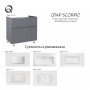 Тумба напольная Qtap Scorpio 810х825х460 Graphite QT1473TNВ802G