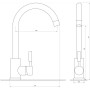 Змішувач для кухні Globus Lux ALPEN SBT1-203S