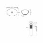 Комплект Qtap Dove: Раковина накладна овальна 415x340x140 мм White + Донний клапан PU02