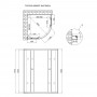 Душова кабіна Lidz Latwa SC90x90.SAT.HIGH.GR, скло тоноване 4 мм без піддона