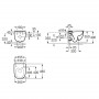 MERIDIAN Rimless унiтаз пiдвiсний CPT, в комплектi з сидiнням Urea/Duroplast  Slim, slow closing (48см)