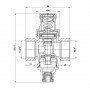 Редуктор SD Forte 3/4" SF241W20