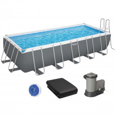 Каркасний басейн Bestway 5611Z (640х274х132 см) з картриджним фільтром, драбиною та тентом