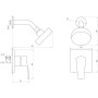 Смеситель для душа Globus Lux QUEENSLAND GLQU-0105S-KIT